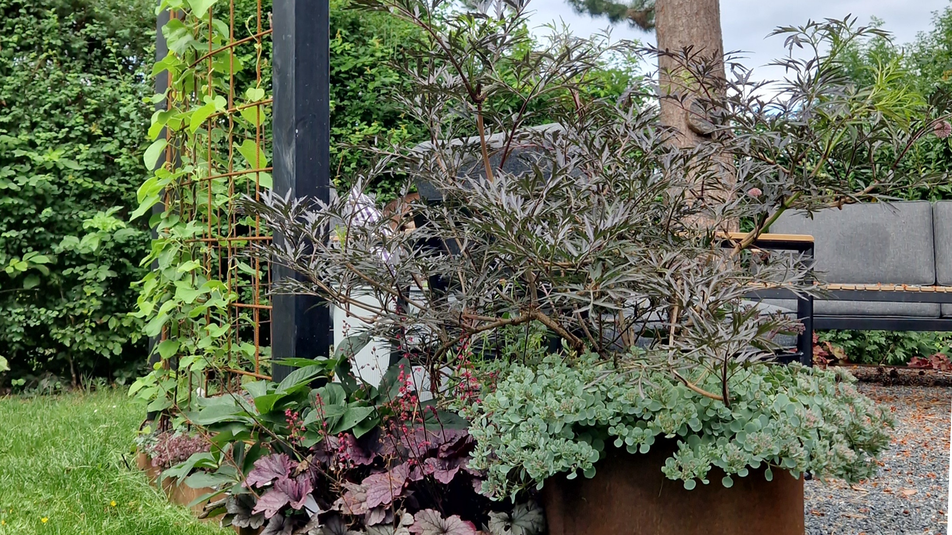 Rund terrasse